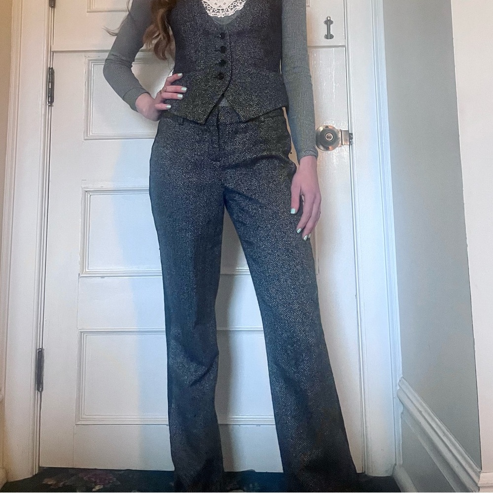 Women's Gray Suit Pants - Express 00